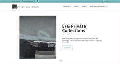 Desktop Screenshot of efgprivatecollections.com