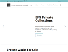 Tablet Screenshot of efgprivatecollections.com